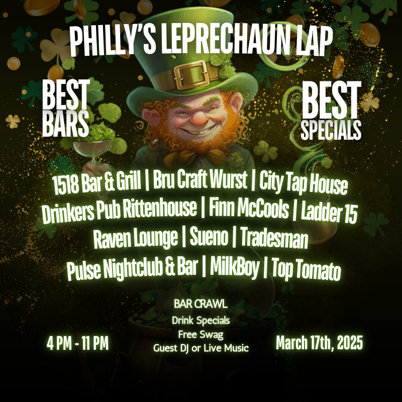 Philadelphia St Patrick's Day Bar Crawl 3-17