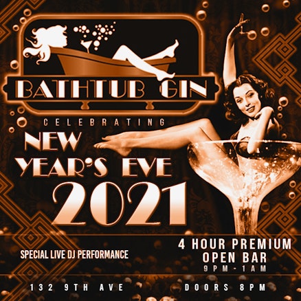 Bathtub Gin | Times Square NYC New Years Eve Parties